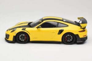 Porsche 911 991.2 GT2 RS Weissach Package Żółty z Czarnymi Felgami Minichamps 1:18 155068311 Metal — zdjęcie 3 z 6