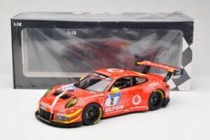 Porsche 911 991.2 GT3 R #2 Team Gigaspeed S. Bockmann 24 Hours of Nurburgring 2018 Minichamps 1:18 155186902 Metal — zdjęcie 6 z 6