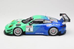 Porsche 911 991.2 GT3 R #4 Falken K. Bachler / M. Ragginger VLN Winner Round 6 2018 Minichamps 1:18 153186994 Metal — zdjęcie 3 z 6