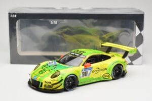 Porsche 911 991.2 GT3 R #911 Manthey Racing R. Dumas / F. Makowiecki 24 Hours of Nurburgring 2017 Minichamps 1:18 155176911 M — zdjęcie 6 z 6