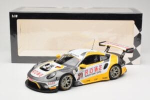 Porsche 911 991.2 GT3 R #99 Rowe Racing D. Olsen / M. Campbell 24 Hours of Spa 2019 Minichamps 1:18 155196099 Metal — zdjęcie 6 z 6