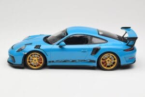 Porsche 911 991.2 GT3 RS Niebieski ze Złotymi Felgami Minichamps 1:18 155068222 Metal — zdjęcie 3 z 6