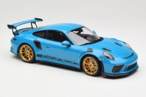 Porsche 911 991.2 GT3 RS Niebieski ze Złotymi Felgami Minichamps 1:18 155068222 Metal — zdjęcie 4 z 6