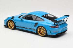 Porsche 911 991.2 GT3 RS Niebieski ze Złotymi Felgami Minichamps 1:18 155068222 Metal — zdjęcie 5 z 6