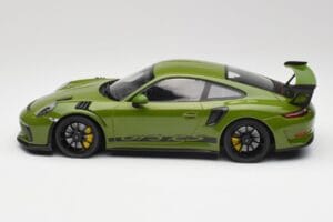 Porsche 911 991.2 GT3 RS Lizard Zielony Z Czarnymi Kołami Minichamps 1:18 155068233 Metal — zdjęcie 3 z 6