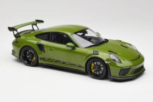 Porsche 911 991.2 GT3 RS Lizard Zielony Z Czarnymi Kołami Minichamps 1:18 155068233 Metal — zdjęcie 4 z 6