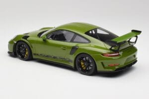 Porsche 911 991.2 GT3 RS Lizard Zielony Z Czarnymi Kołami Minichamps 1:18 155068233 Metal — zdjęcie 5 z 6
