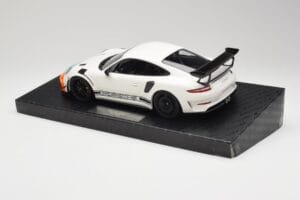 Porsche 911 991.2 GT3 RS Manthey Racing Biały & Niebieski & Pomarańczowy Minichamps 1:18 MR-911-GT3RS-1805 Metal — zdjęcie 5 z 6