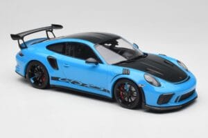 Porsche 911 991.2 GT3 RS Miami Niebieski Weissach Package & Czarne Magnezowe Felgi Minichamps 1:18 153068231 Metal — zdjęcie 4 z 6