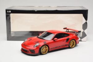 Porsche 911 991.2 GT3 RS Czerwony ze Złotymi Felgami Minichamps 1:18 155068220 Metal — zdjęcie 6 z 6