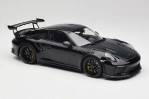Porsche 911 991.2 GT3 RS Weissach Package Czarny & Czarne Felgi Minichamps 1:18 153068228 Metal — zdjęcie 4 z 6