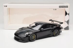 Porsche 911 991.2 GT3 RS Weissach Package Czarny Srebrne Magnezowe Felgi Minichamps 1:18 153068229 Metal — zdjęcie 6 z 6