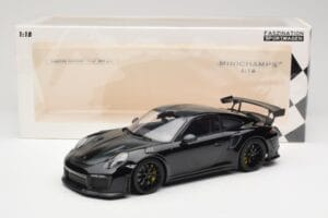 Porsche 911 991.2 GT3 RS Weissach Package Czarny Z Czarnymi Felgami Minichamps 1:18 153068321 Metal — zdjęcie 6 z 6