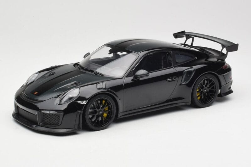 Porsche 911 991.2 GT3 RS Weissach Package Czarny Z Czarnymi Felgami Minichamps 1:18 153068321 Metal