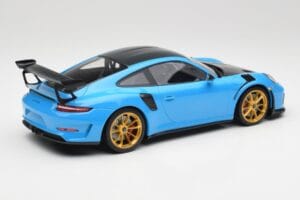 Porsche 911 991.2 GT3 RS Weissach Package Niebieski & Złote Felgi Minichamps 1:18 153068232 Metal — zdjęcie 2 z 6