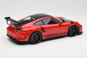 Porsche 911 991.2 GT3 RS Weissach Package Guards Red Czarne Felgi Minichamps 1:18 153068223 Metal — zdjęcie 2 z 6