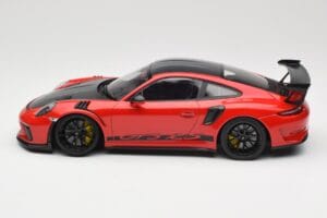 Porsche 911 991.2 GT3 RS Weissach Package Guards Red Czarne Felgi Minichamps 1:18 153068223 Metal — zdjęcie 3 z 6