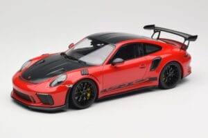 Porsche 911 991.2 GT3 RS Weissach Package Guards Red Czarne Felgi Minichamps 1:18 153068223 Metal