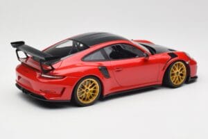 Porsche 911 991.2 GT3 RS Weissach Package Guards Red Złote Magnezowe Felgi Minichamps 1:18 153068236 Metal — zdjęcie 2 z 6