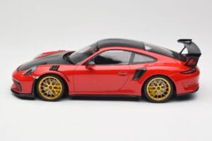 Porsche 911 991.2 GT3 RS Weissach Package Guards Red Złote Magnezowe Felgi Minichamps 1:18 153068236 Metal — zdjęcie 3 z 6