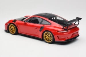 Porsche 911 991.2 GT3 RS Weissach Package Guards Red Złote Magnezowe Felgi Minichamps 1:18 153068236 Metal — zdjęcie 5 z 6
