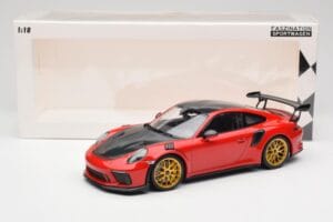 Porsche 911 991.2 GT3 RS Weissach Package Guards Red Złote Magnezowe Felgi Minichamps 1:18 153068236 Metal — zdjęcie 6 z 6