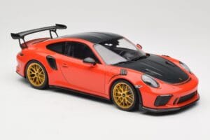 Porsche 911 991.2 GT3 RS Weissach Package Lava Orange Złote Magnezowe Felgi Minichamps 1:18 153068227 Metal — zdjęcie 4 z 6