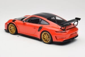 Porsche 911 991.2 GT3 RS Weissach Package Lava Orange Złote Magnezowe Felgi Minichamps 1:18 153068227 Metal — zdjęcie 5 z 6