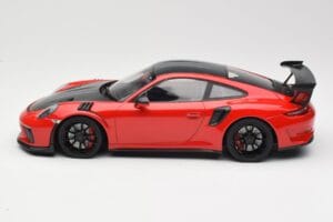 Porsche 911 991.2 GT3 RS Weissach Package Czerwony z Czarnymi Felgami Minichamps 1:18 155068230 Metal — zdjęcie 3 z 6