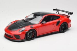 Porsche 911 991.2 GT3 RS Weissach Package Czerwony z Czarnymi Felgami Minichamps 1:18 155068230 Metal