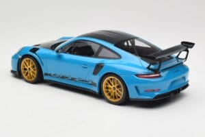 Porsche 911 991.2 GT3 RS Weissach Package Shark Blue Wording Złote Magnezowe Felgi Minichamps 1:18 153068237 Metal — zdjęcie 5 z 6
