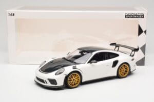 Porsche 911 991.2 GT3 RS Weissach Package Biały Złote Magnezowe Felgi Minichamps 1:18 153068238 Metal — zdjęcie 6 z 6