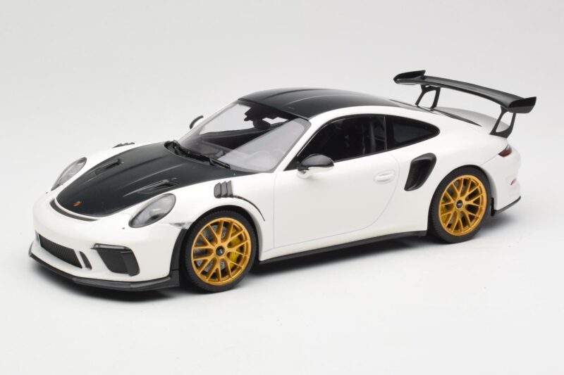 Porsche 911 991.2 GT3 RS Weissach Package Biały Złote Magnezowe Felgi Minichamps 1:18 153068238 Metal