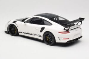 Porsche 911 991.2 GT3 RS Weissach Package Biały Wording Czarne Magnezowe Felgi Minichamps 1:18 153068225 Metal — zdjęcie 5 z 6