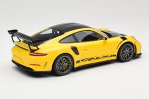 Porsche 911 991.2 GT3 RS Żółty Weissach Package Platinum Wheels Minichamps 1:18 155068221 Metal — zdjęcie 2 z 6