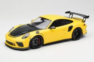 Porsche 911 991.2 GT3 RS Żółty z Czarnymi Felgami Minichamps 1:18 155068231 Metal