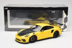 Porsche 911 991.2 GT3 RS Żółty z Czarnymi Felgami Minichamps 1:18 155068231 Metal — zdjęcie 6 z 6