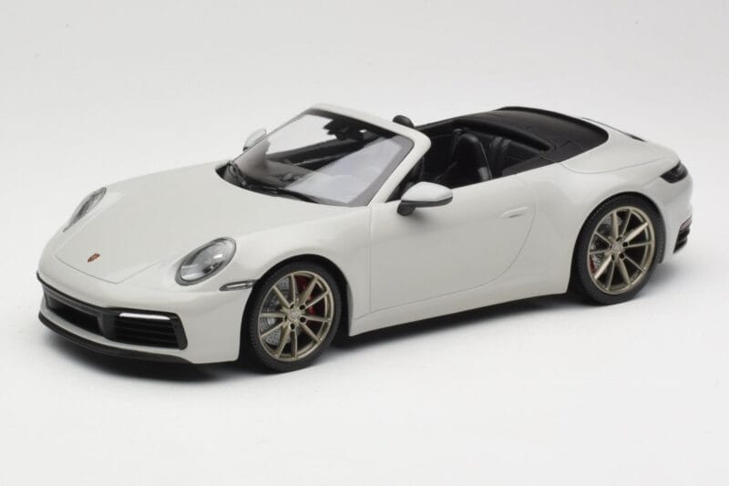 Porsche 911 992 Carrera 4S Kabriolet Szary Minichamps 1:18 155067335 Metal