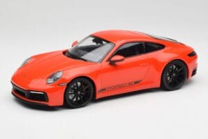 Porsche 911 992 Carrera 4S Lava Pomarańczowy Minichamps 1:18 155067327 Metal