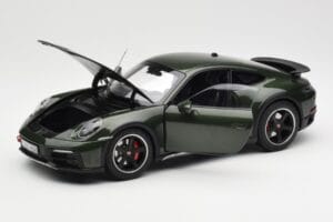 Porsche 911 992 Dakar Oak Zielony Metalik Norev 1:18 187241 Metal — zdjęcie 2 z 9