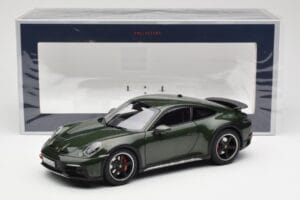 Porsche 911 992 Dakar Oak Zielony Metalik Norev 1:18 187241 Metal — zdjęcie 9 z 9