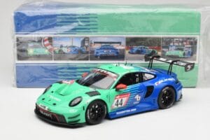 Porsche 911 992 GT3 R Falken #44 D. Eriksson / T. Heinemann 24 Hours of Nurburgring 2023 Minichamps 1:18 113236344 Metal — zdjęcie 8 z 8