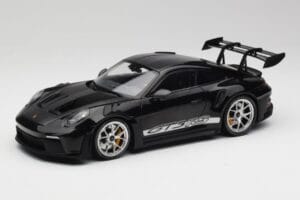 Porsche 911 992 GT3 RS Czarny Z Srebrnymi Kołami Minichamps 1:18 155062231 Metal