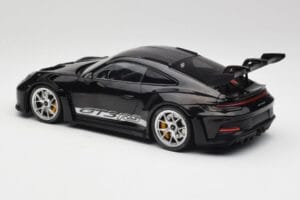 Porsche 911 992 GT3 RS Czarny Z Srebrnymi Kołami Minichamps 1:18 155062231 Metal — zdjęcie 5 z 6