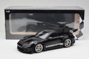 Porsche 911 992 GT3 RS Czarny Z Srebrnymi Kołami Minichamps 1:18 155062231 Metal — zdjęcie 6 z 6