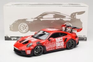 Porsche 911 992 GT3 RS Getspeed Race Taxi Guards Red Minichamps 1:18 110062040 Metal — zdjęcie 8 z 8