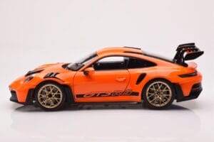 Porsche 911 992 GT3 RS Gulf Pomarańczowy Norev 1:18 187360 Metal — zdjęcie 4 z 8