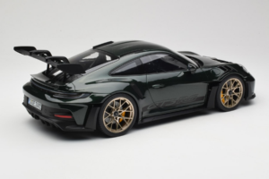 Porsche 911 992 GT3 RS Jet Green Metallic Black Norev 1:12 127532 Metal — zdjęcie 2 z 6