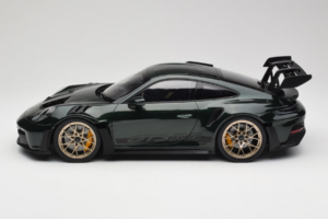 Porsche 911 992 GT3 RS Jet Green Metallic Black Norev 1:12 127532 Metal — zdjęcie 3 z 6