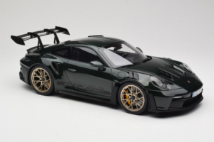 Porsche 911 992 GT3 RS Jet Green Metallic Black Norev 1:12 127532 Metal — zdjęcie 4 z 6